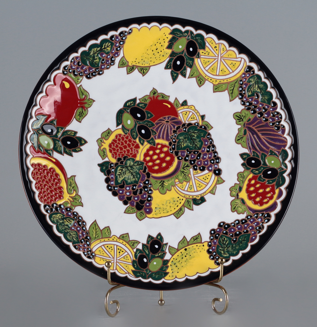 Тарелка декоративная Фрукты - фото - 2