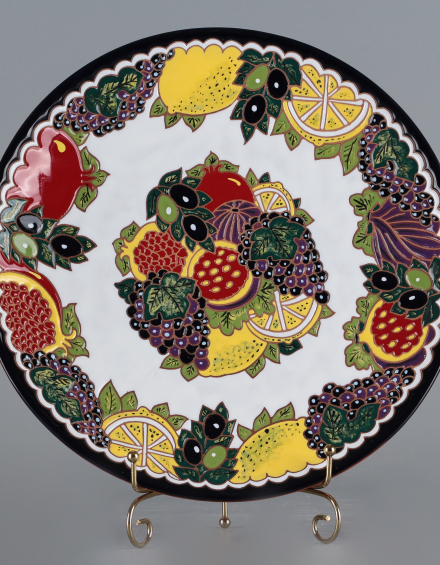 Тарелка декоративная Фрукты - фото - 2