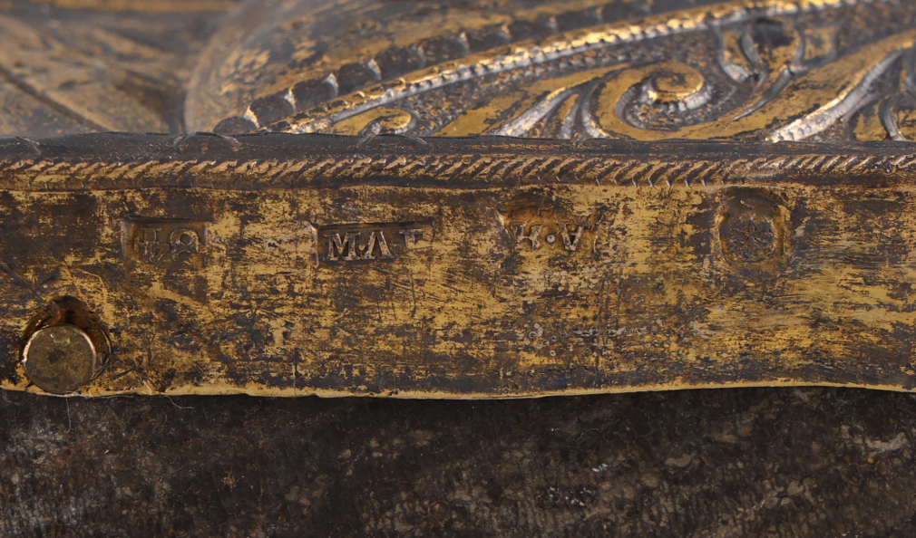 Икона Господь Вседержитель в серебряном окладе 00278-25