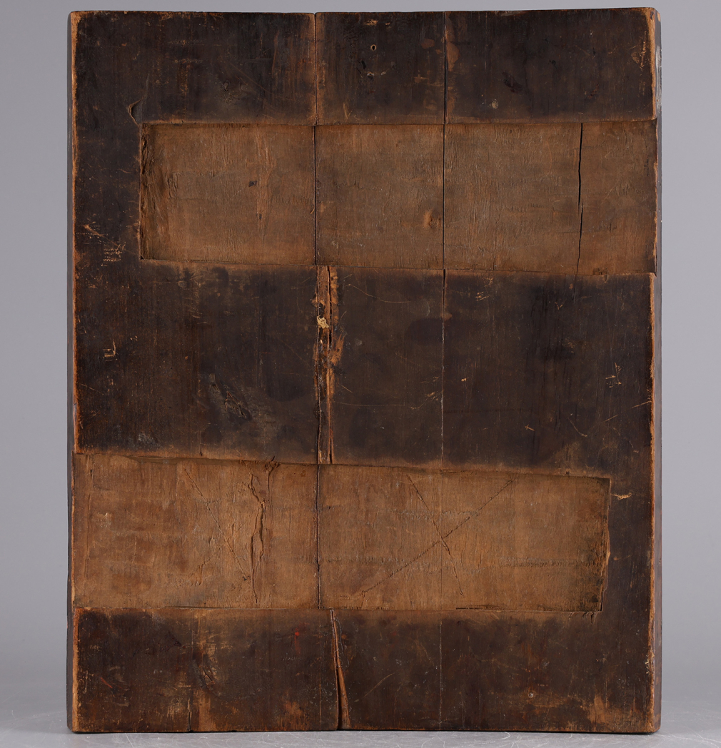 Икона Богородица Иверская с избранными святыми 00297-25