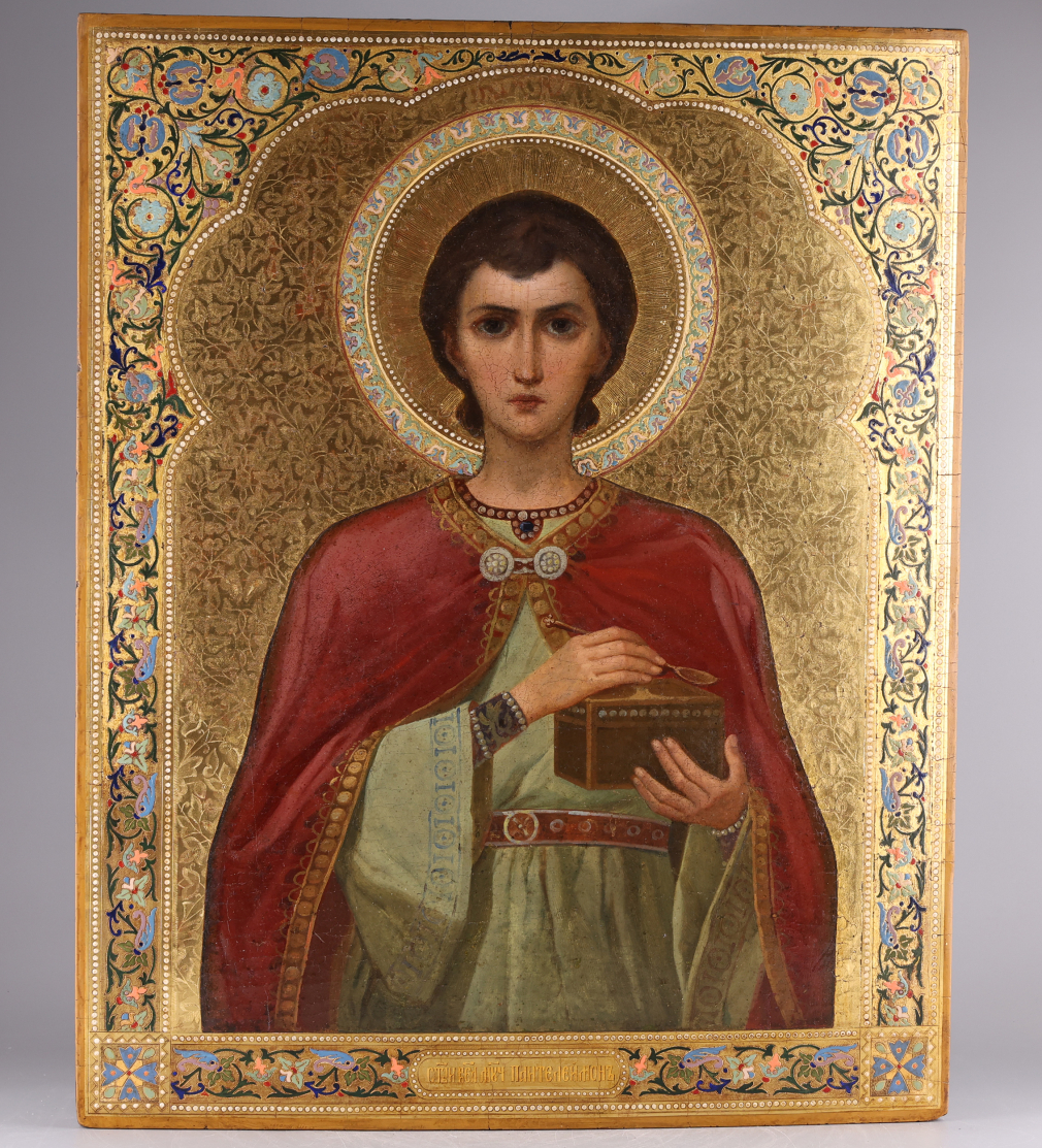 Икона Святой целитель Пантелеимон - фото - 3