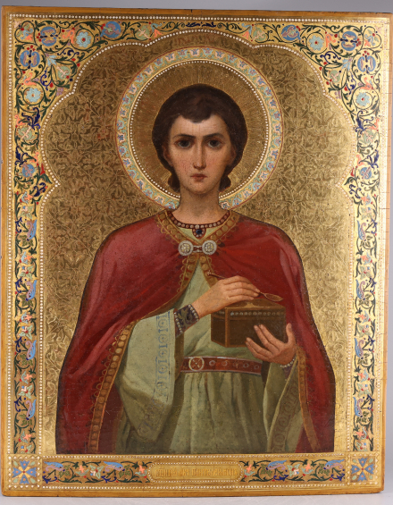 Икона Святой целитель Пантелеимон - фото - 3