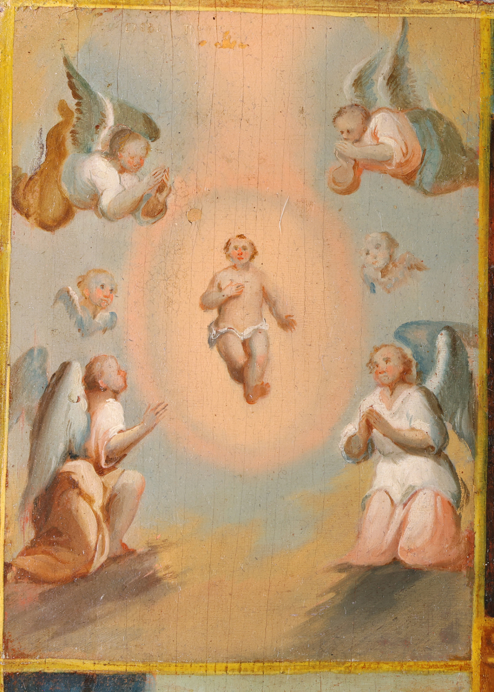 Икона Пресвятая Богородица Владимирская, со сценами истории образа и аллегориями радостей Богоматери 00296-25