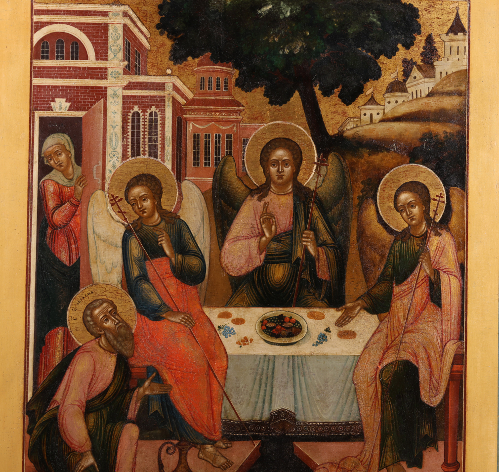 Икона Святая Троица Ветхозаветная / Гостеприимство Авраама 00294-25