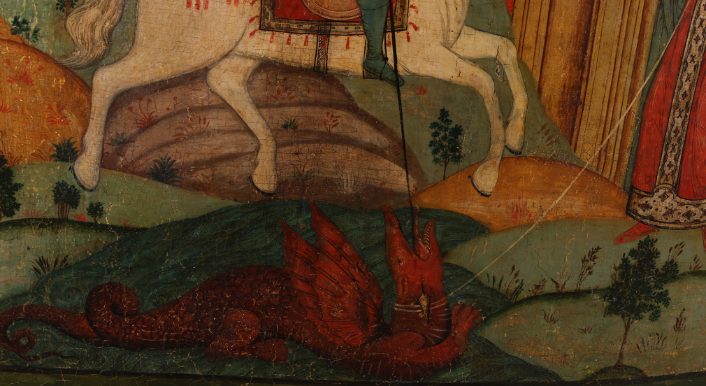 Икона Чудо великомученика Георгия о змие 00290-25