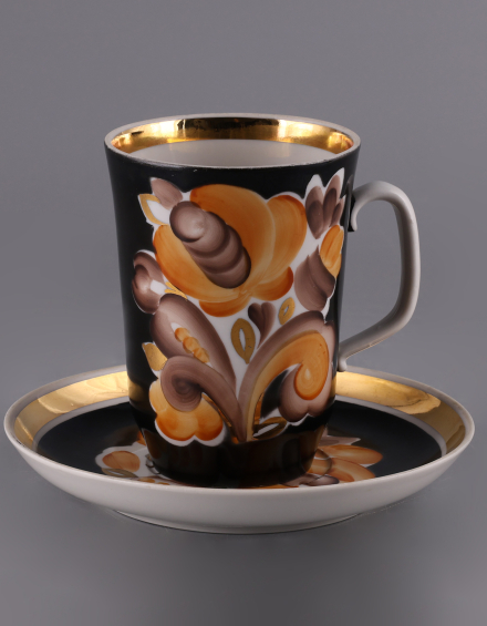 Чайная пара с цветами - фото - 2