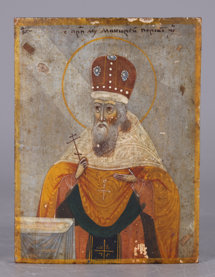 Дорожная икона Преподобный мученик Макарий - фото - 2