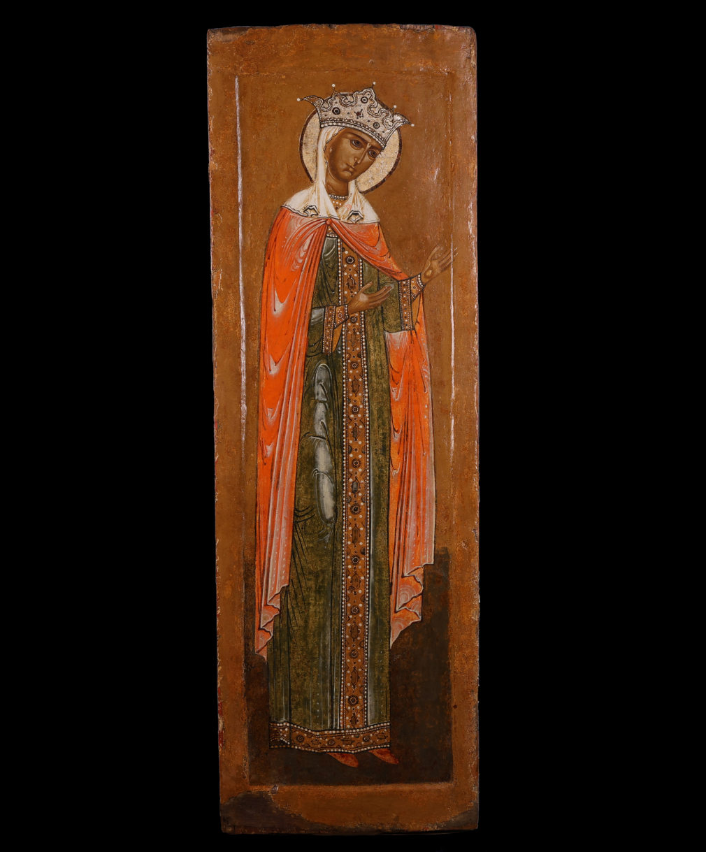 Икона Богородица из деисусного чина - фото - 3