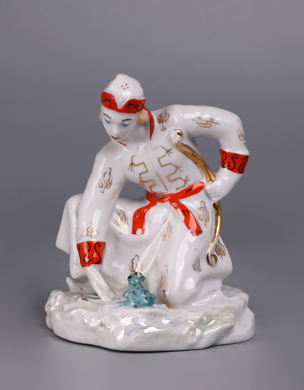 Скульптура Иван-царевич с Царевной-лягушкой - фото - 4