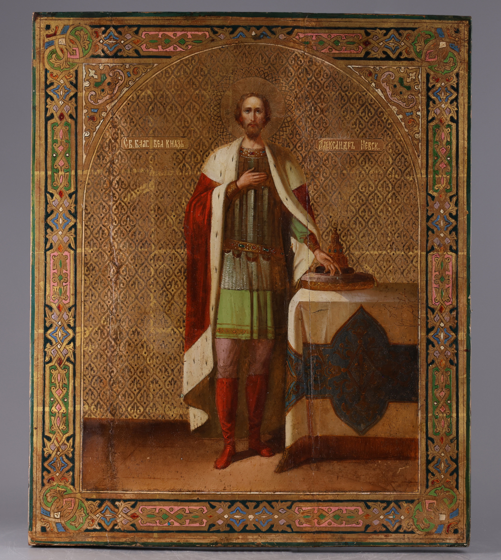 Икона Святой Князь Александр Невский 0028-26