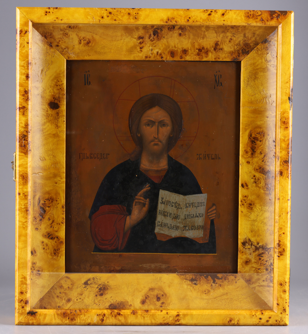 Икона Господь Вседержитель XIX век - фото - 3