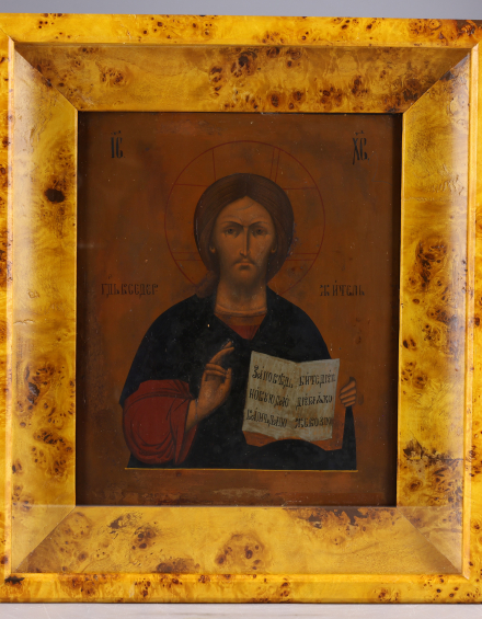 Икона Господь Вседержитель XIX век - фото - 3