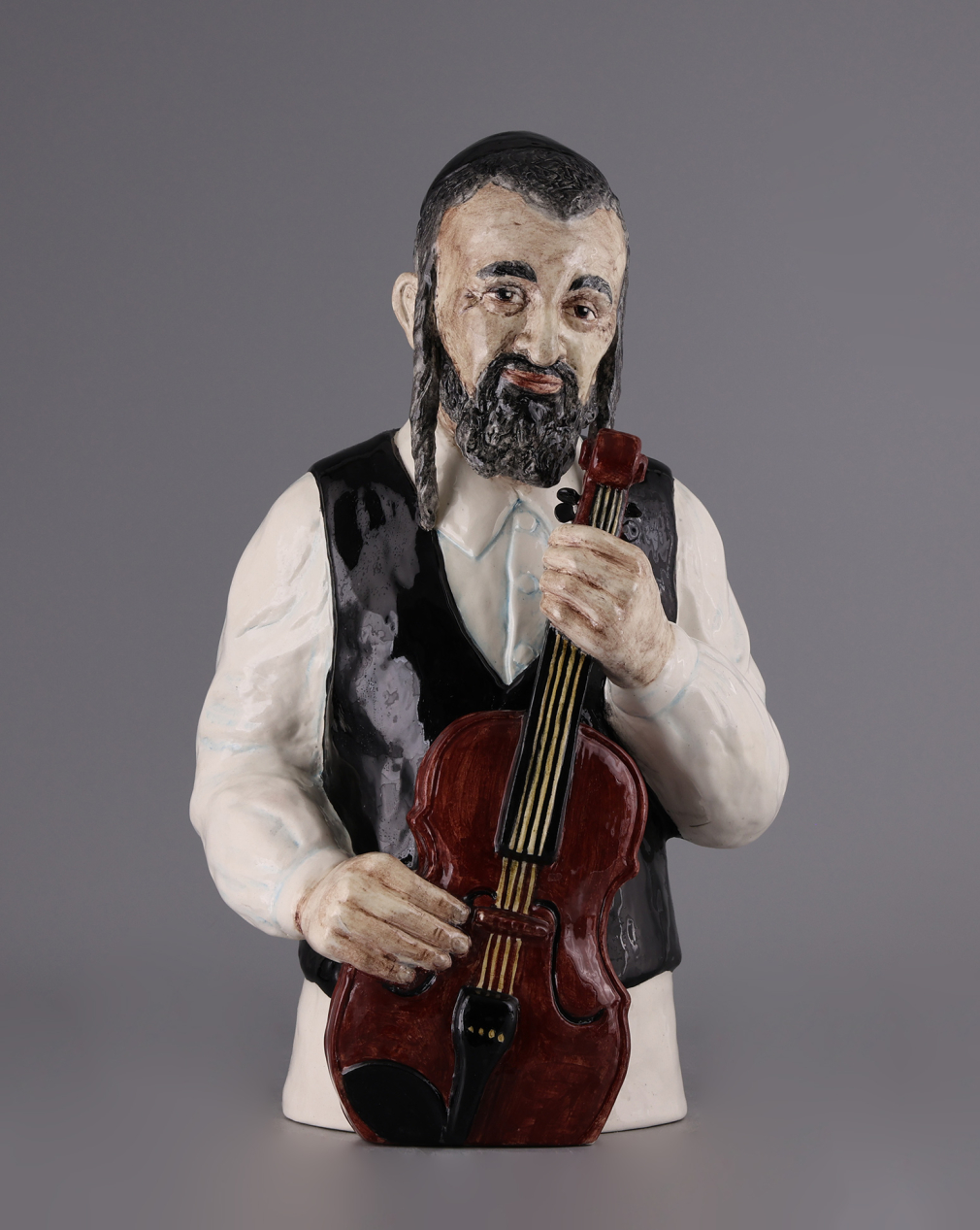 Скульптура Еврей-скрипач/ Наталья Щукина - фото - 3