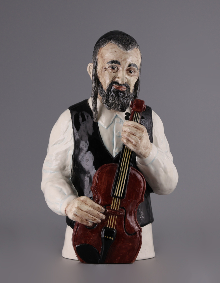 Скульптура Еврей-скрипач/ Наталья Щукина - фото - 3
