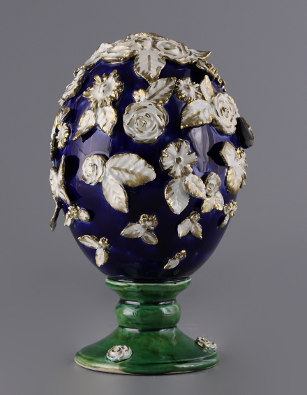 Яйцо пасхальное с лепниной - фото - 2