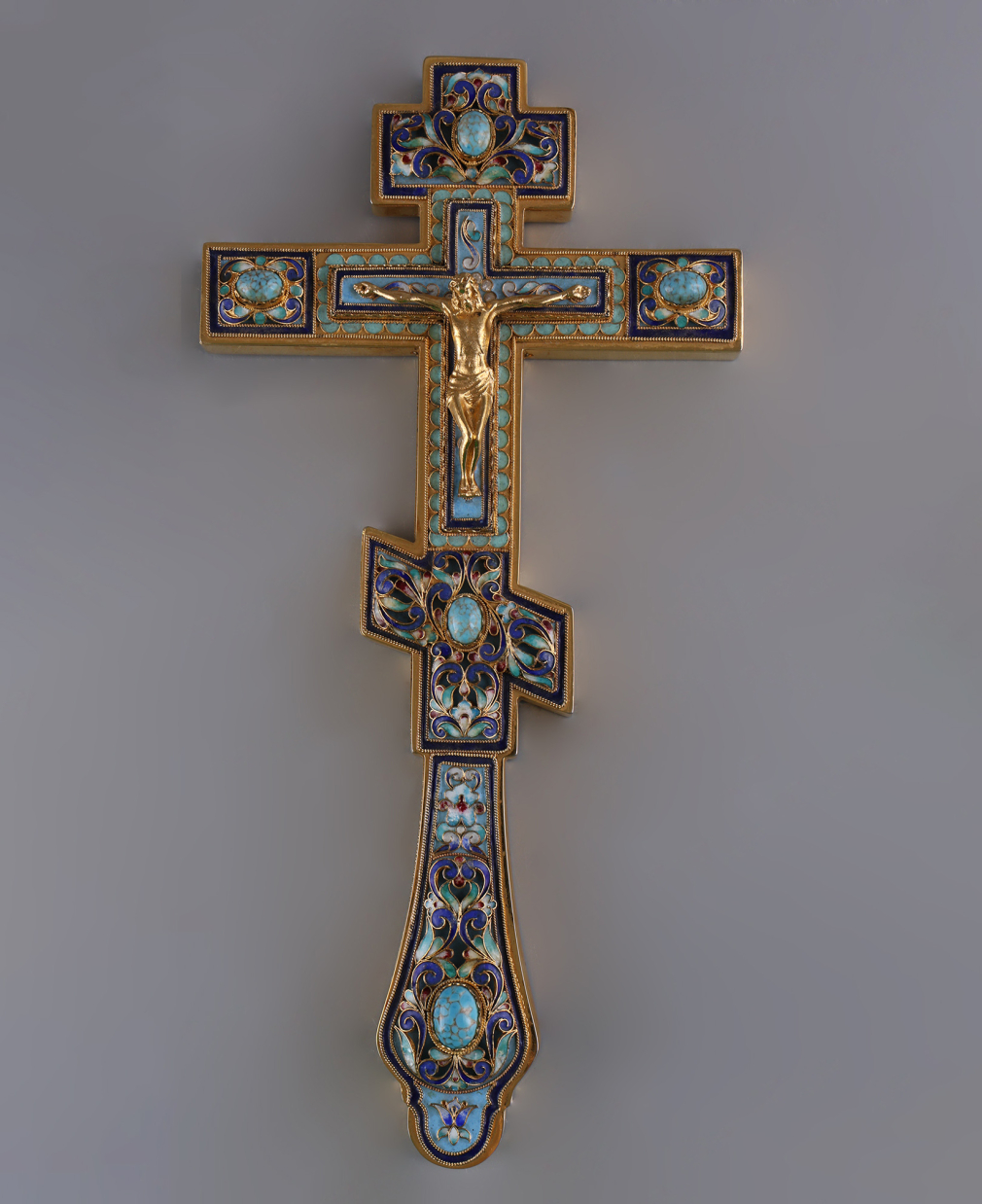 Крест напрестольный 1000-летие Крещение Руси/ принадлежало Архиепископу Георгию - фото - 3