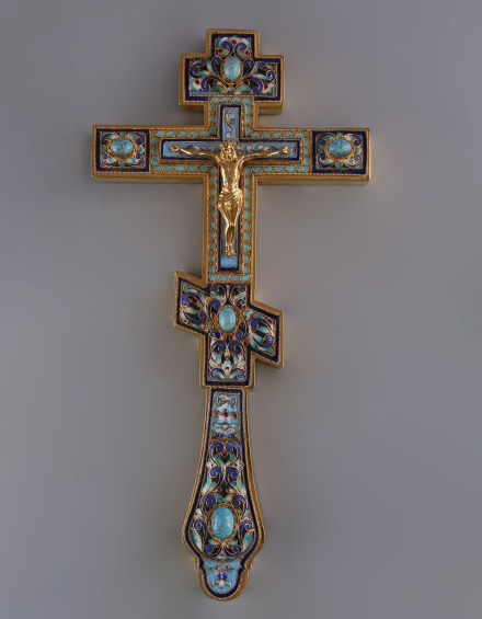 Крест напрестольный 1000-летие Крещение Руси/ принадлежало Архиепископу Георгию - фото - 3