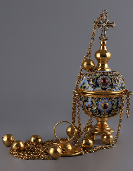 Кадило с бубенцами /принадлежало Архиепископу Георгию - фото - 1