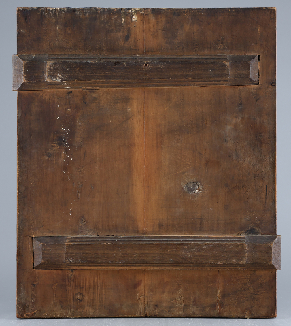 Икона Господь Вседержитель на троне с палеосными святыми 0063-26