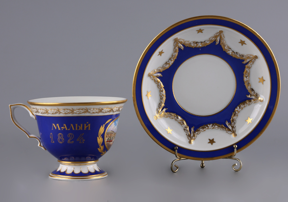 Чайная пара «125 лет Малому театру» Meissen 0077-26