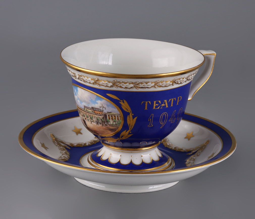 Чайная пара «125 лет Малому театру» Meissen 0077-26