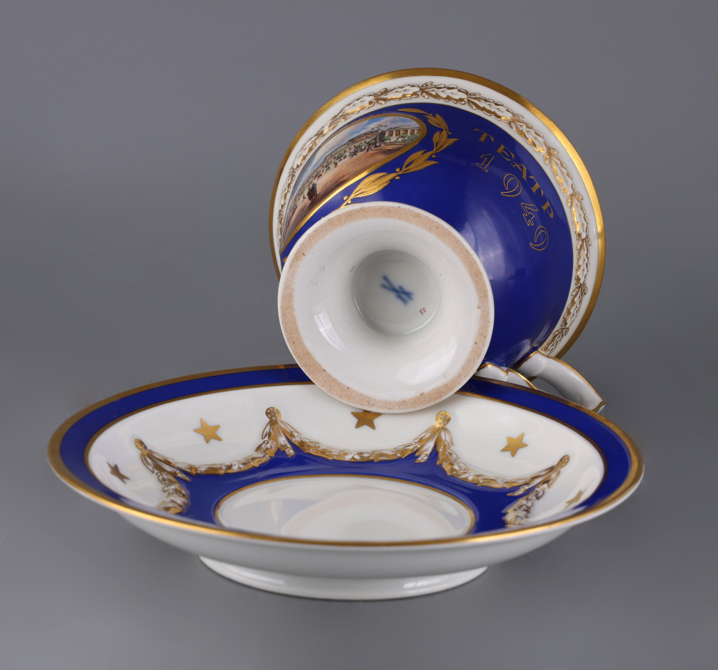 Чайная пара «125 лет Малому театру» Meissen 0077-26