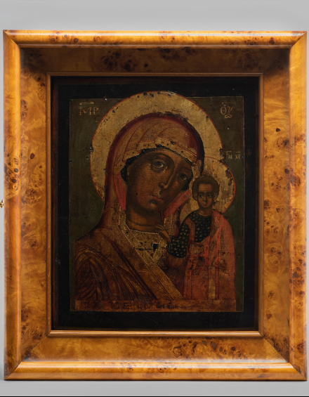 Икона Богородица Казанская. XVIII век - фото - 9