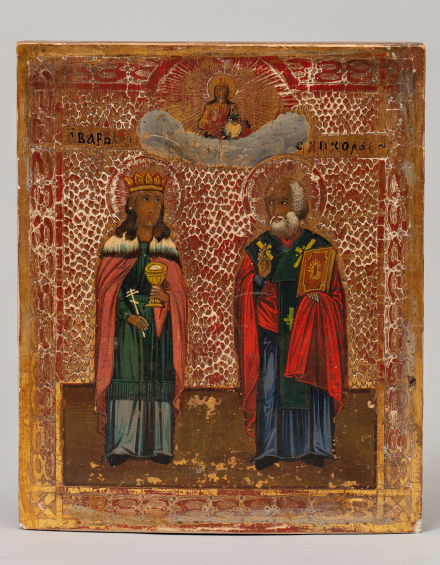Икона Святые Николай и Варвара - фото - 5