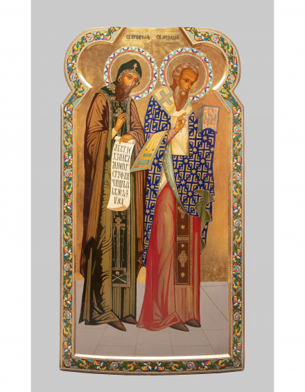 Икона Святые Кирилл и Мефодий - фото - 5