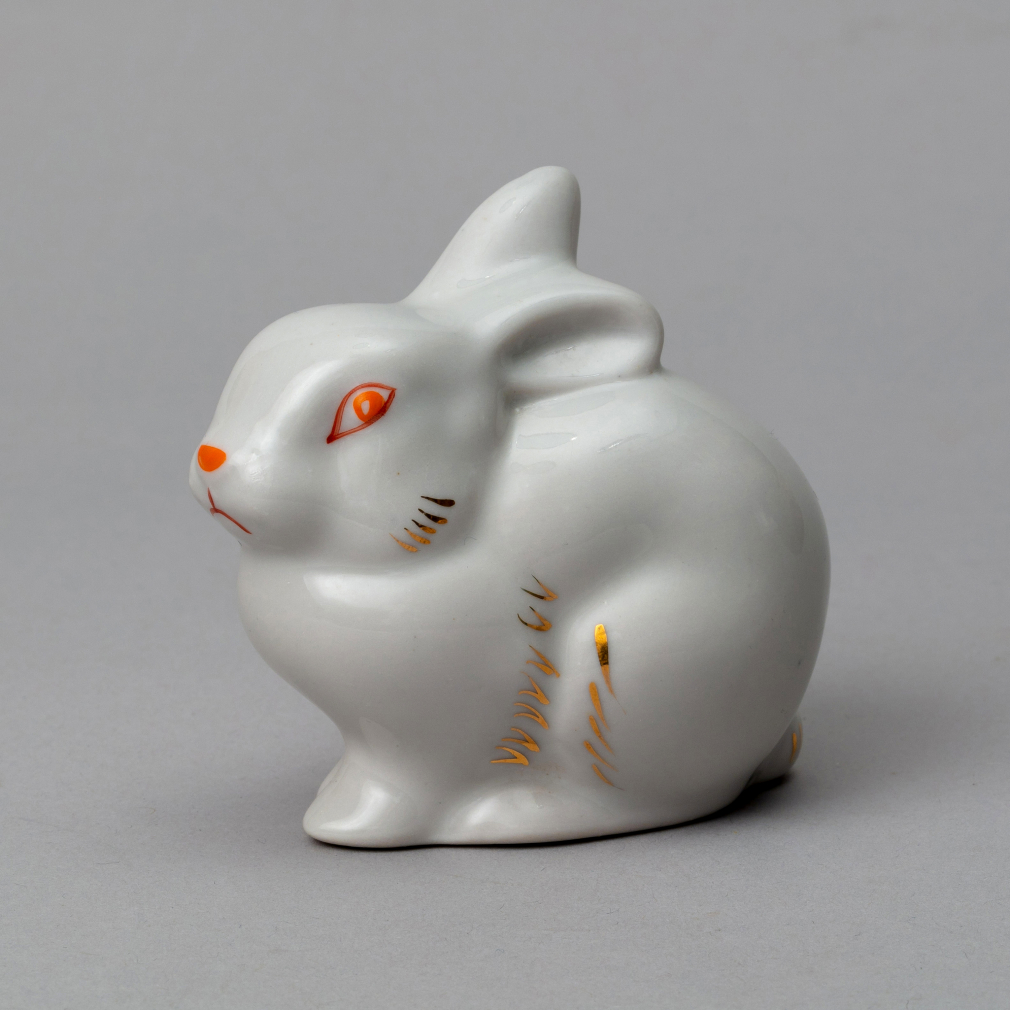Скульптура Кролик белый - фото - 4