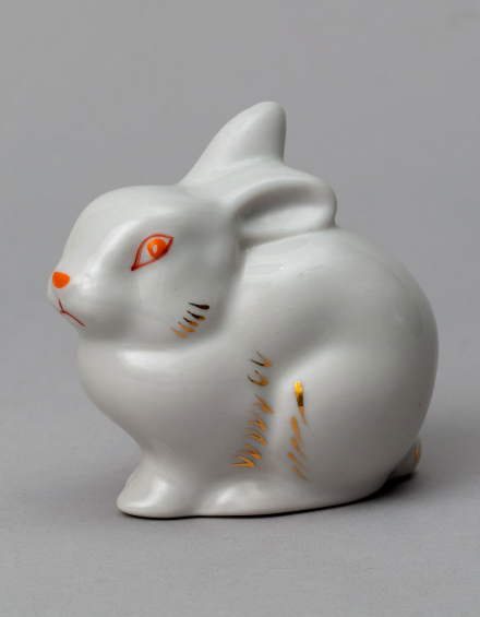 Скульптура Кролик белый - фото - 4